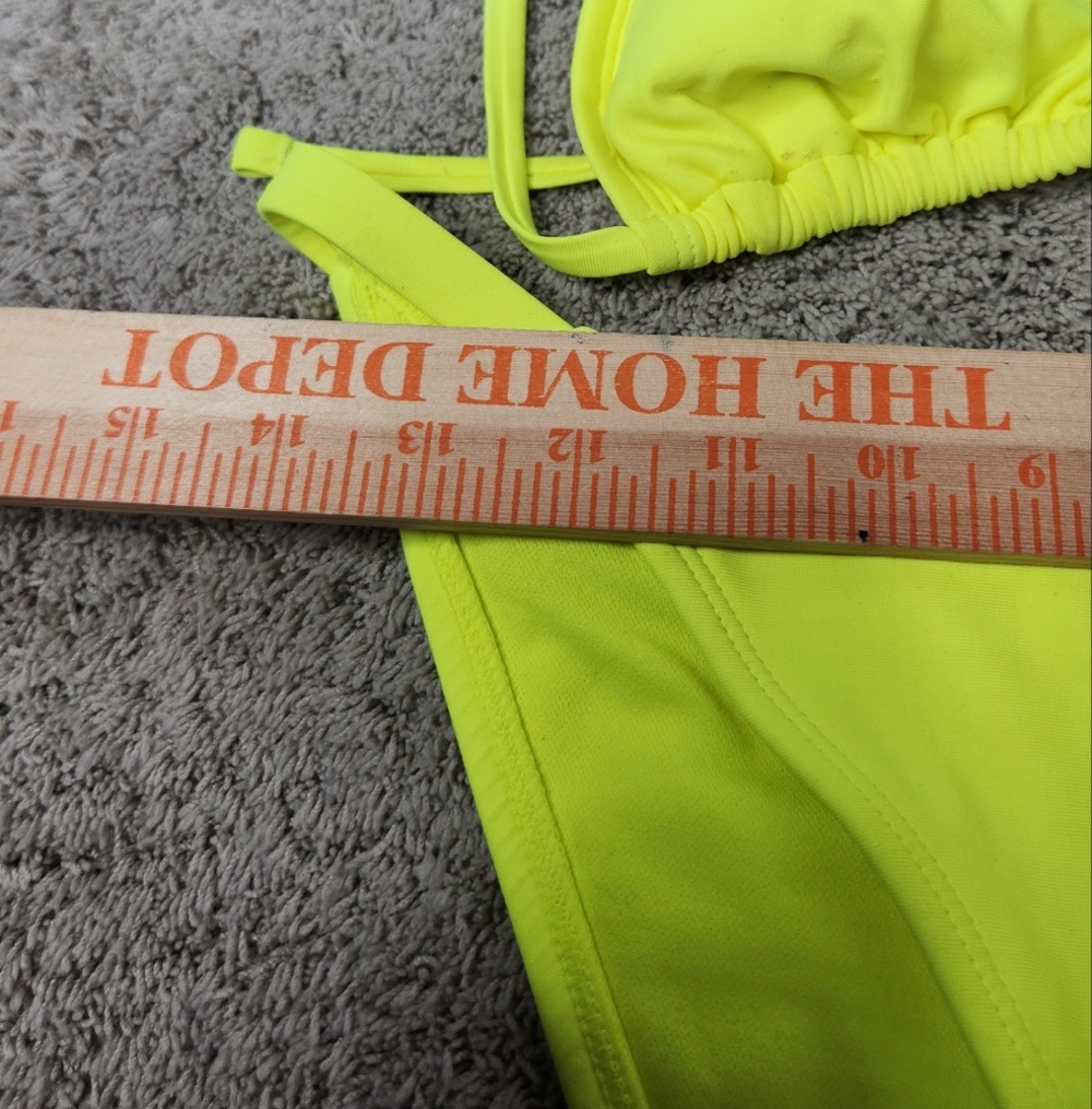 Women's Bright Yellow Bikini Top & Bottom With Beads - Wild Fable - M (8-10) - Picture 5 of 16